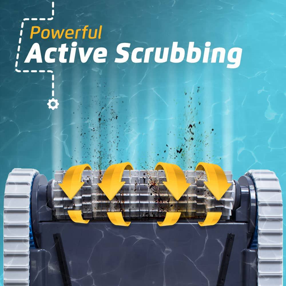 Limpiador robótico de piscina Dolphin Nautilus CC Plus [aspirador] - Ideal para piscinas en el suelo de hasta 50 pies - Succión potente para recoger pequeños desechos - Cartuchos de filtro de carga superior fáciles de limpiar - DIGVICE MX