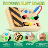 POLKRANE Tablero ocupado con luz LED, juguetes sensoriales para niños pequeños - POL-POL-DE-MB-01