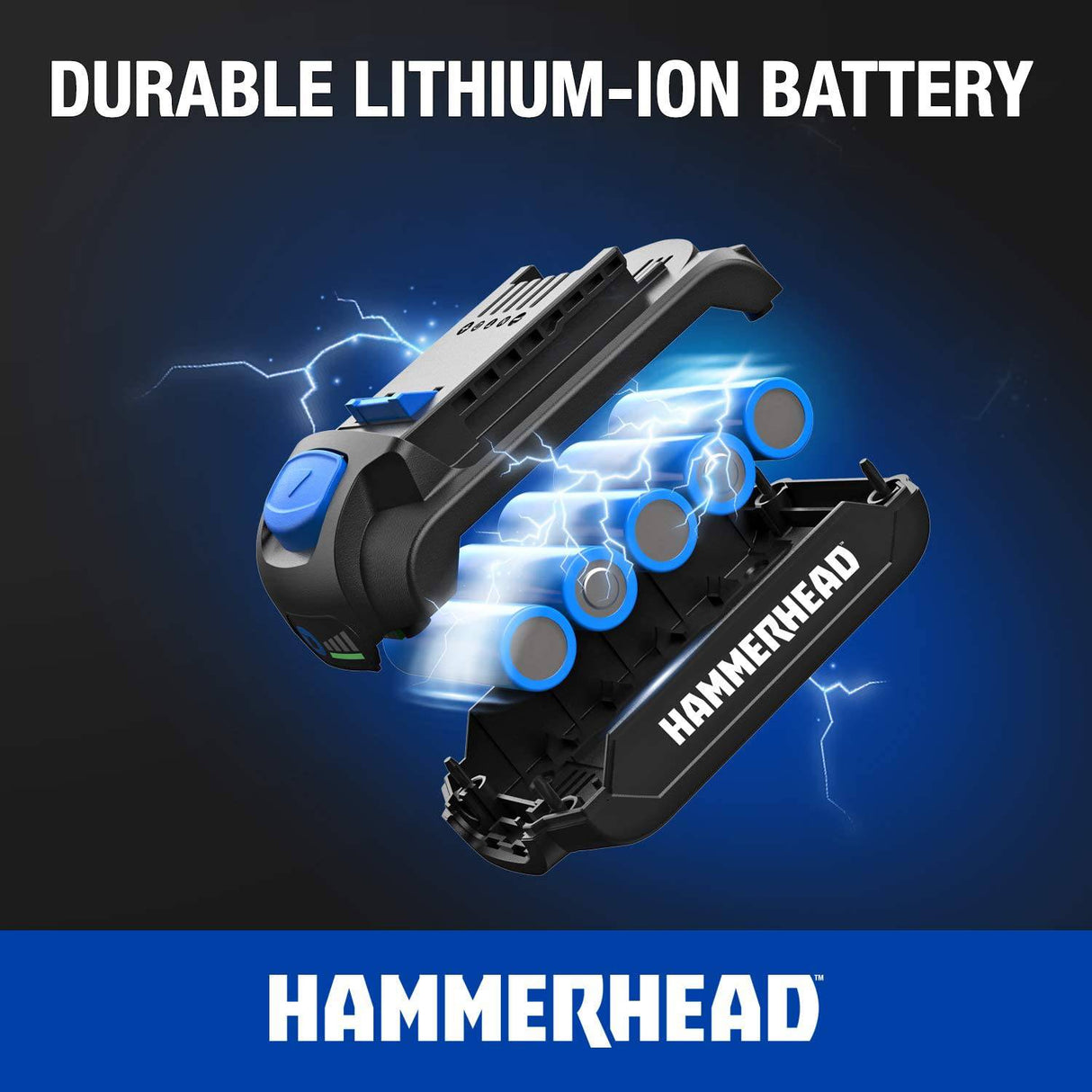 Hammerhead Kit de sierra recíproca inalámbrica de 20 V con batería de 2,0 Ah, cargador, hoja para cortar madera - HCRS201 - DIGVICE MX