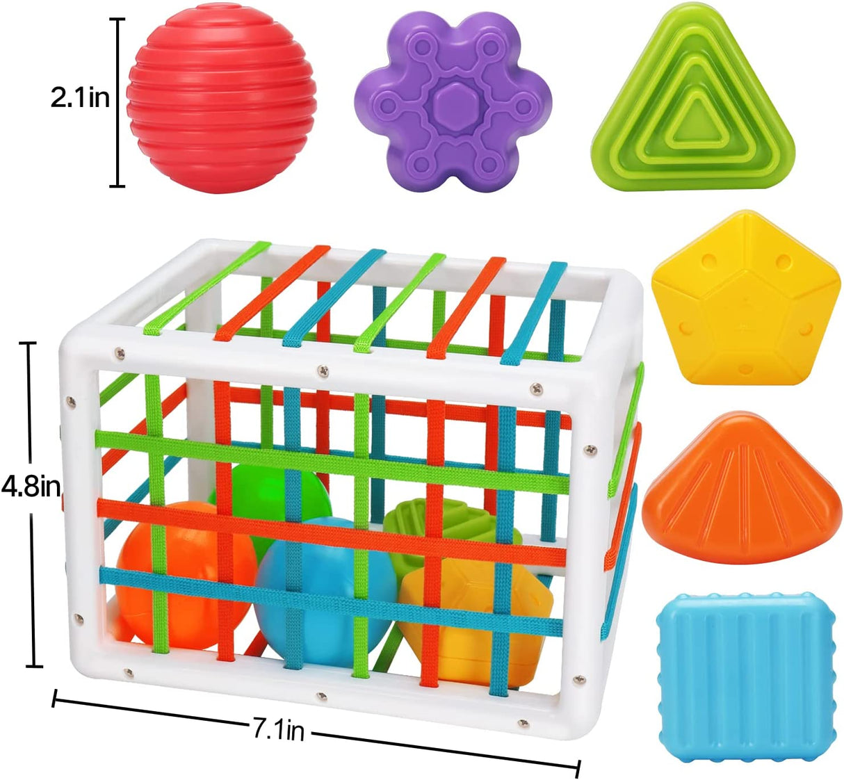 Tsomtto - Juguetes sensoriales para clasificar formas de cubos - HE0289