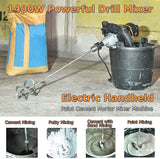Mezclador de paleta única MAXXT 12A Mezclador de concreto/mortero, portabrocas con llave de 5/8 ", arranque suave, viene con paleta de mezcla en espiral grande de 100 mm - DIGVICE MX