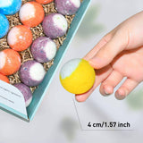 PickMora - Set de regalo de 30 bombas de baño, mini bombas de baño orgánicas naturales, hechas a mano con Rich Fizz