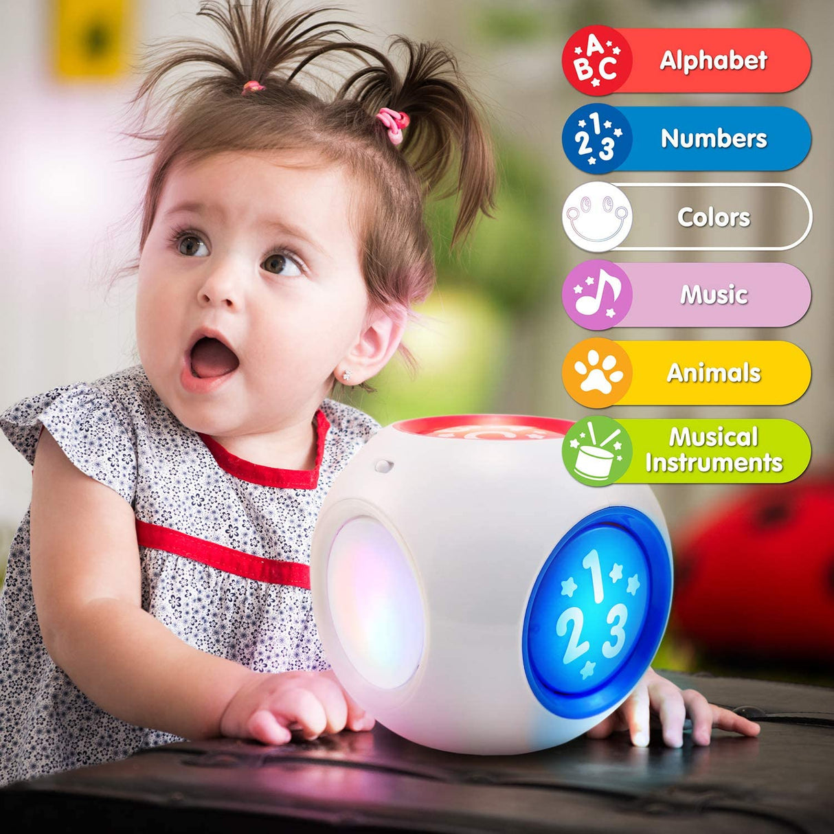 BEST LEARNING - Cubo de aprendizaje - Centro de actividad musical educativo Bloque de juguete para bebés - 1021