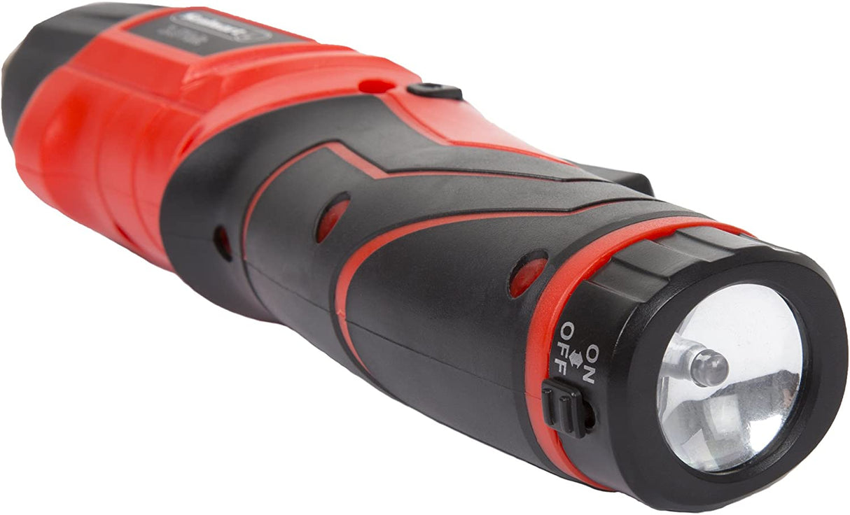 Stalwart - 75-PT1000 Destornillador giratorio 45 piezas. Herramienta eléctrica inalámbrica giratoria con batería recargable de 3,6 V, luces LED, brocas, enchufes y estuche de color negro - DIGVICE MX