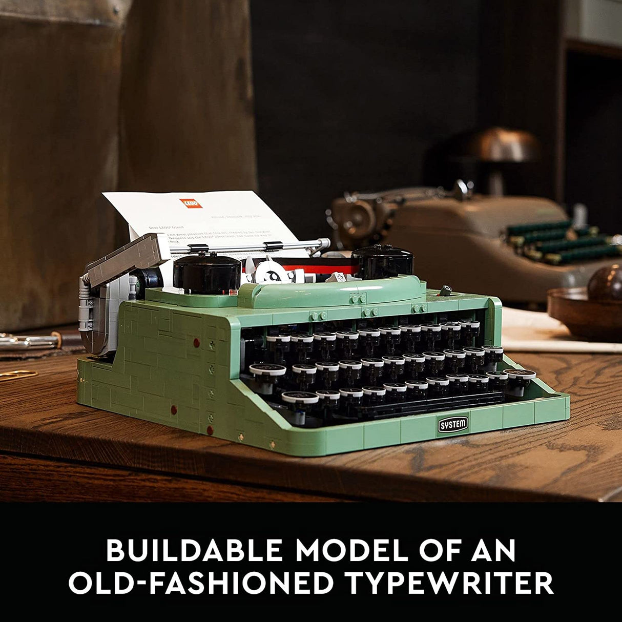 LEGO Ideas Máquina de escribir 21327 Juego de construcción para adultos (2079 piezas)
