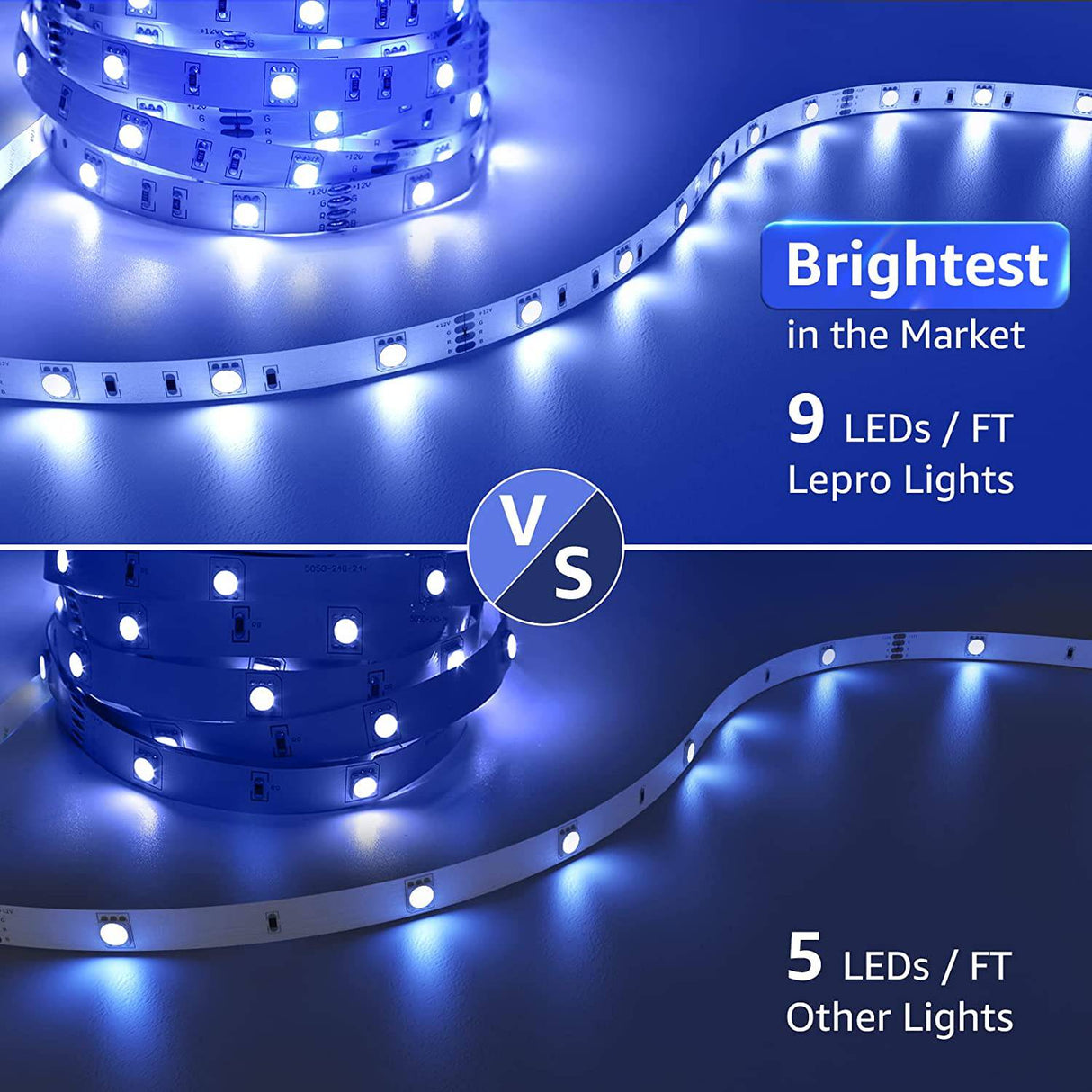 LE LED Tira de luces, WiFi Smart 32.8 pies tiras LED que cambian de color, SMD 5050 LED cuerda de luz, aplicación y control remoto, cinta de luz para dormitorio, hogar y cocina - DIGVICE MX