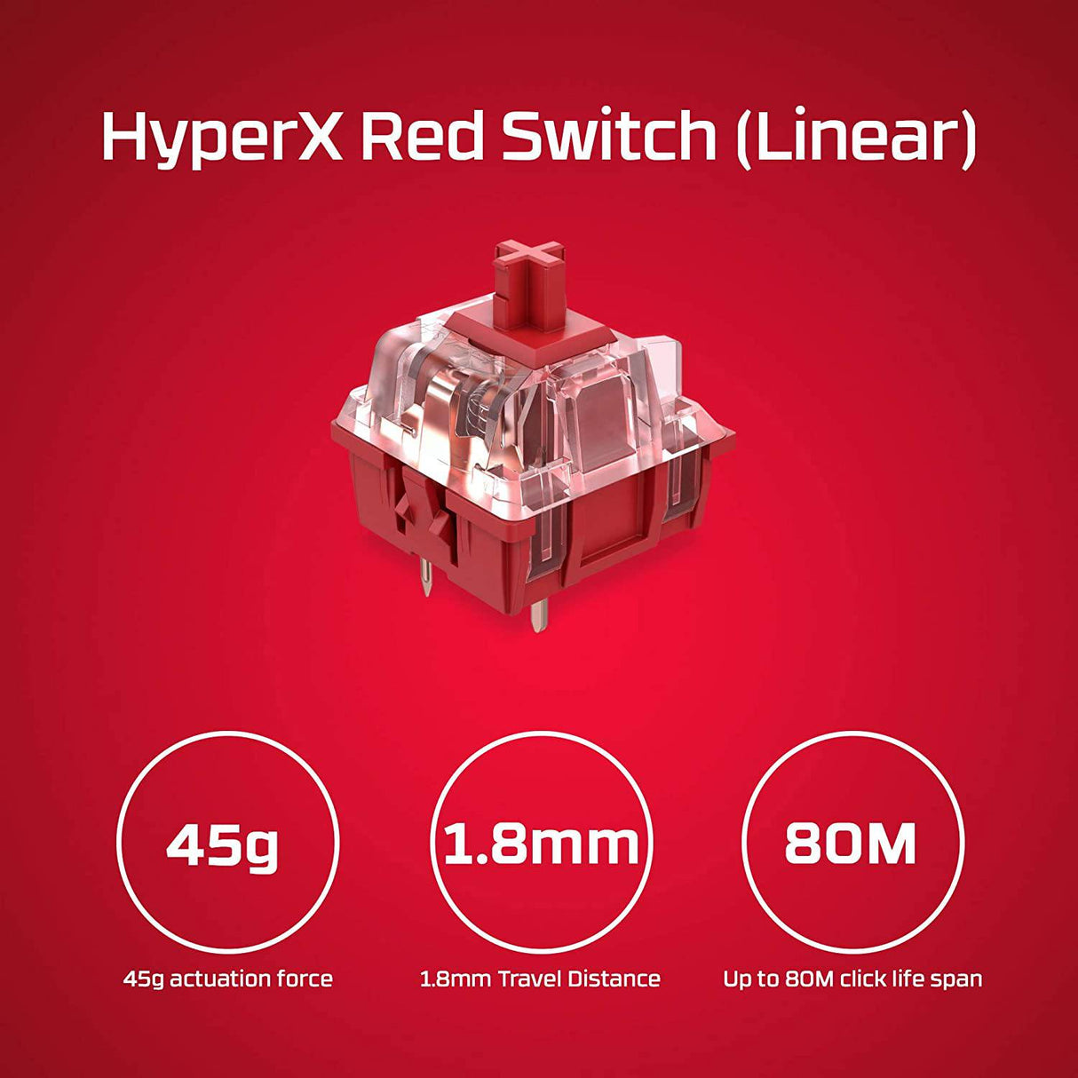 HyperX Alloy Origins 60 - Teclado mecánico para juegos, factor de forma ultracompacto del 60 %, teclas PBT de doble disparo, retroiluminación LED RGB, compatible con el software NGENUITY - Interruptor rojo HyperX lineal