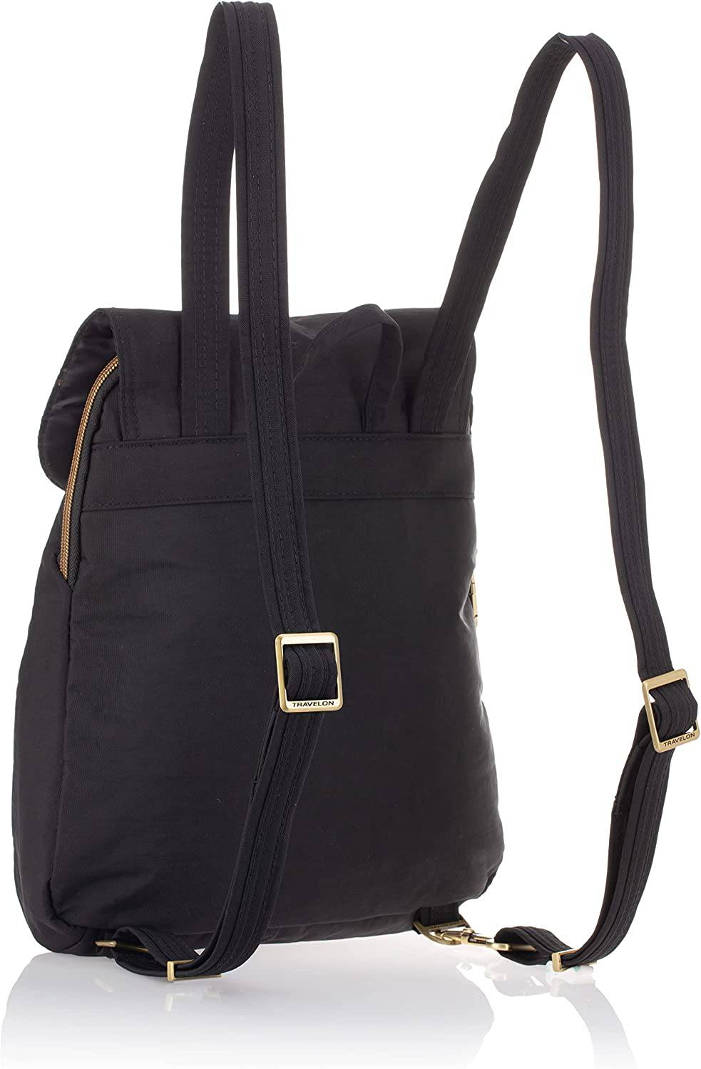 Travelon  - Mochila delgada antirrobo Signature, negra