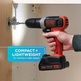 BLACK+DECKER 20V MAX* Taladro inalámbrico, inalámbrico (BCD702C1) - DIGVICE MX