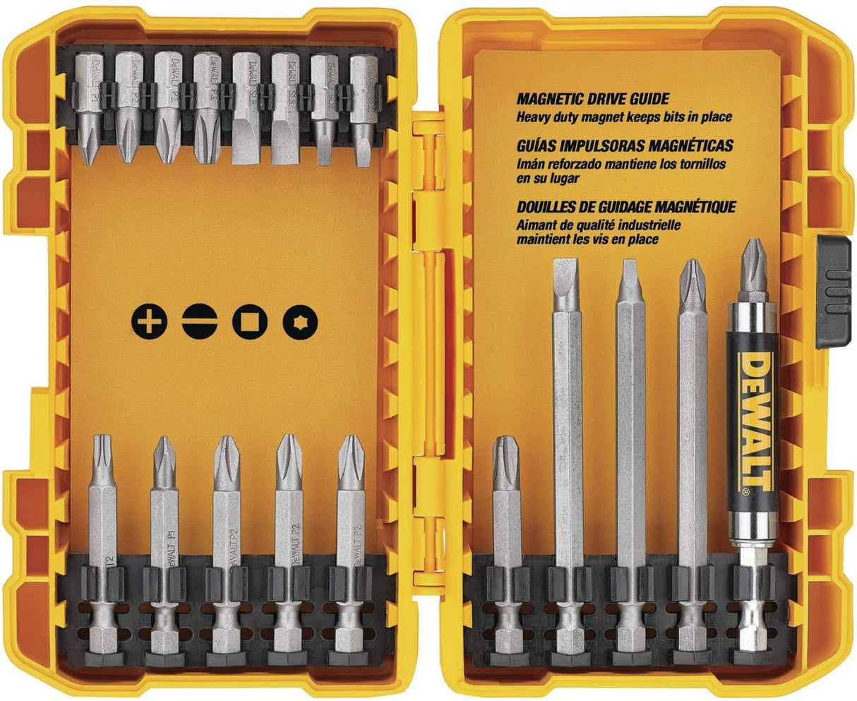 DEWALT DCD771C2 & DWA2FTS100 - Kit de taladro/destornillador inalámbrico de 20 V MAX con destornillador/juego de brocas, 100 piezas - DIGVICE MX