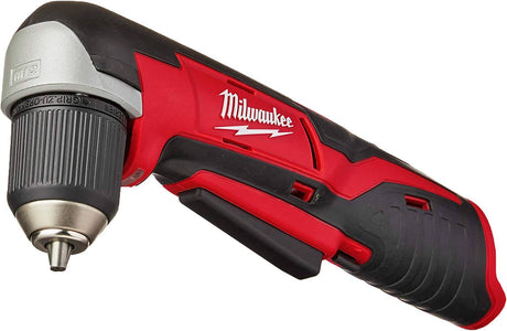 Milwaukee 2415-20 M12 Taladro de ángulo recto inalámbrico de iones de litio de 12 voltios, 3/4 pulgadas, herramienta básica, mediano - DIGVICE MX