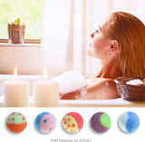 Nagaliving - Set de regalo de bombas de baño, 10 bombas de baño de burbujas orgánicas, maravilloso efecto efervescente