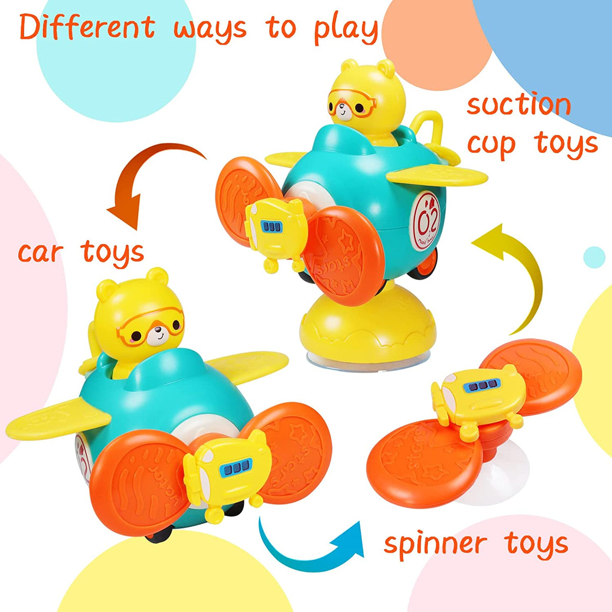 PRAGYM Juguetes para bebés para bebés de 12 a 18 meses de edad, Spinner de aprendizaje - B0B8CF2QR4