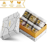 Lovery - Juego de regalo de sales de baño de Epsom, sal de spa relajante con aceites esenciales, baños de burbujas, lavanda, menta verde de eucalipto, albahaca de limón, coco, árbol de té, sal de Epsom de miel y almendras