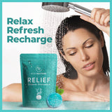 BodyRestore Shower Steamers Aromaterapia - Paquete de 15 bombas de ducha para mujeres, tabletas de ducha de eucalipto para la congestión nasal, alivio del estrés de aceite esencial