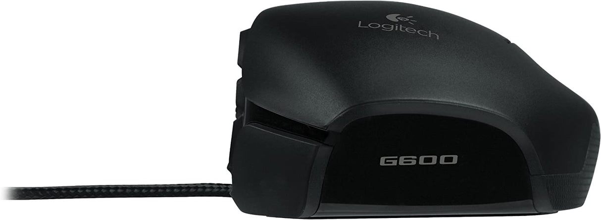 Logitech G600 MMO - Ratón para juegos, retroiluminación RGB, 20 botones programables