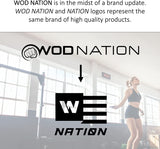 WOD Nation - Cuerda de saltar de algodón con mango de madera, cuerda de saltar larga ajustable para hombres, mujeres y niños