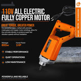 SuperHandy Herramienta eléctrica vibratoria para concreto, 13k VPM, eje de inmersión de manguera flexible de 4.9 pies, vibrador de cemento, portátil con cable eléctrico, motor 110VAC 1HP - Elimina burbujas de aire, nivela y mezcla concreto - DIGVICE MX