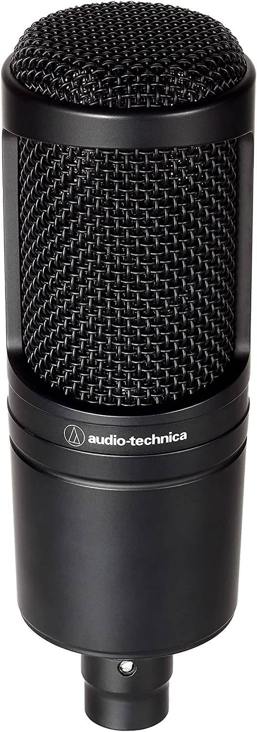 Audio-Technica AT2020  Micrófono XLR de estudio de condensador cardioide, ideal para aplicaciones de estudio de proyectos/casa