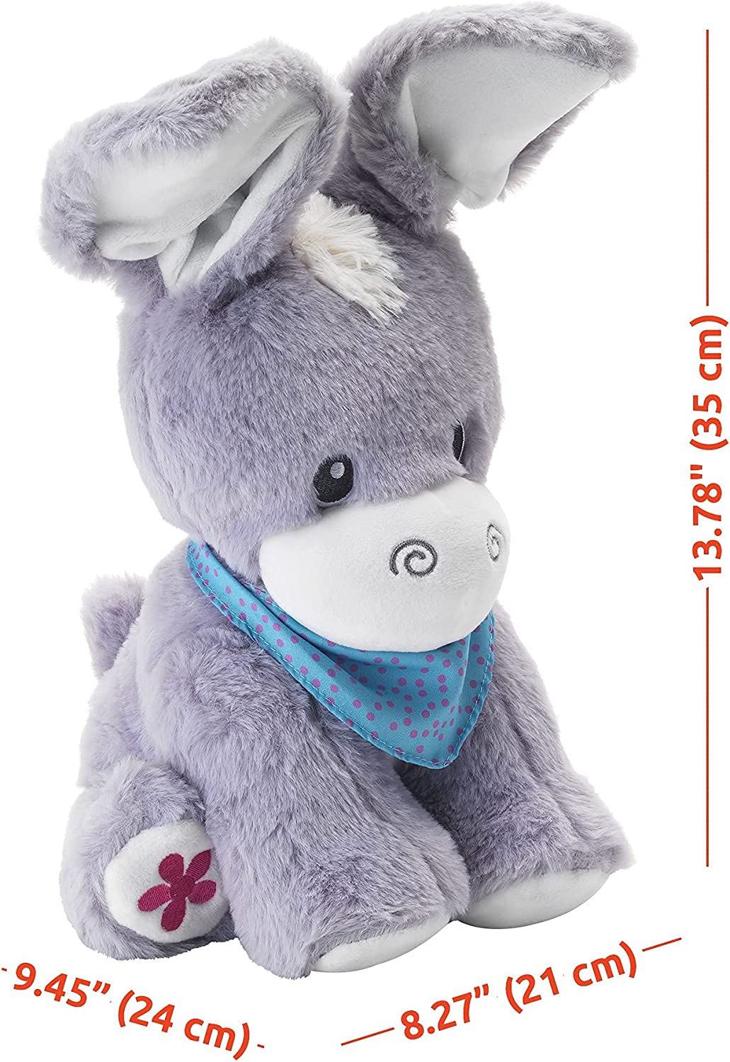 KiddoLab Lindo animal de peluche Peek-A-Boo Donkey - Juguetes para bebés de 6 a 12 y 18 meses de edad - KL-PKBD-MT09