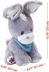 KiddoLab Lindo animal de peluche Peek-A-Boo Donkey - Juguetes para bebés de 6 a 12 y 18 meses de edad - KL-PKBD-MT09