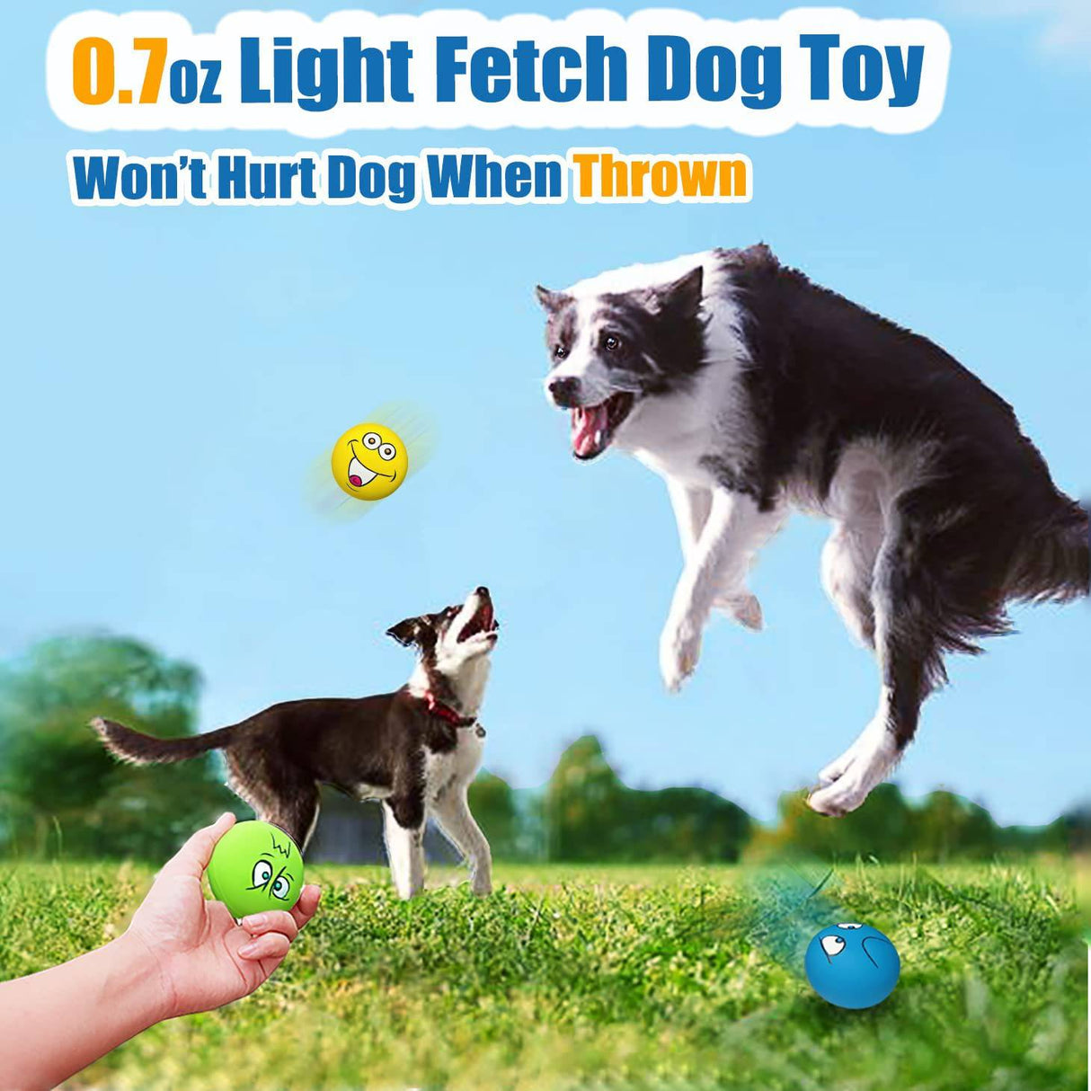 HOLYSTEED Latex Dog Squeaky Toys Rubber Soft Dog Toys Masticar Squeaky Toy Fetch Play Balls Toy para cachorros Mascotas pequeñas Perro 6pcs - DIGVICE MX