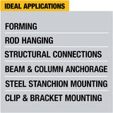 DEWALT 20V MAX* XR Kit de taladro de martillo rotatorio, mango en D, 1 pulgada (DCH133M2) - DIGVICE MX