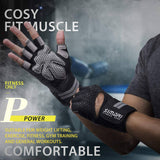 SIMARI  - Guantes de entrenamiento para hombres y mujeres, guantes de levantamiento de pesas con muñequeras, soporte para entrenamiento de gimnasia, protección completa de palma para fitness,
