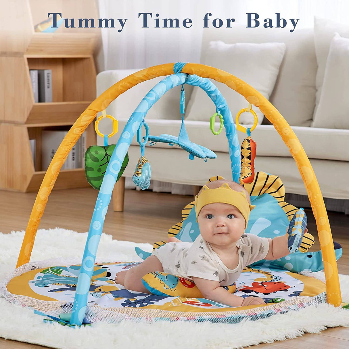 LOL-FUN Baby Play Mat Gimnasio de actividad infantil, Baby Floor Mat Activity Gym Playmat, Juguetes infantiles para 0 3 6 12 meses Tapete plegable - DIGVICE MX