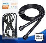 STARFIT  - Cuerda de saltar ligera para fitness y ejercicio, cuerdas de saltar ajustables con asas de plástico