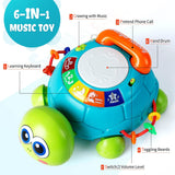 MAGIBX juguete musical para gatear de tortuga - B0BCPCTB75