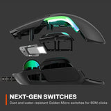 SteelSeries Rival 5 - Ratón para juegos con iluminación PrismSync RGB y 9 botones programables - FPS, MOBA, MMO, Battle Royale - Sensor óptico TrueMove Air de 18,000 CPI - Negro