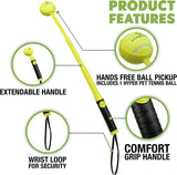 Hyper Pet Dog Ball Launcher, Dog Ball Thrower-Juguetes interactivos para perros (cargar y lanzar pelotas de tenis para que los perros las busquen) - DIGVICE MX