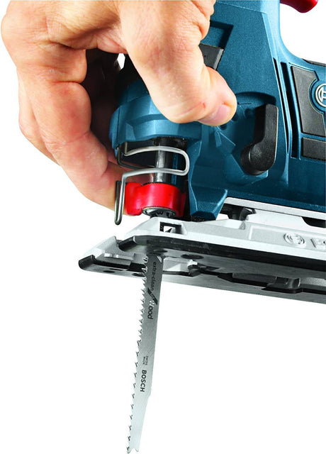 BOSCH JSH180B - Sierra caladora inalámbrica de iones de litio de 18 voltios, herramienta básica, azul - DIGVICE MX