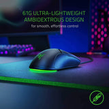 Razer Viper Mini Ultralight Gaming Mouse: los interruptores de juego más rápidos - Sensor óptico de 8500 DPI - Iluminación Chroma RGB Underglow - 6 botones programables - Cable sin arrastre - Negro clásico