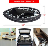 FirstE  - Trampolin de fitness plegables de 40 pulgadas, reboteador recreativo para trampolín de salto Excersize para niños y adultos en interiores y exteriores, carga máxima de 330 libras