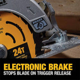 DEWALT FLEXVOLT ADVANTAGE 20V MAX* Sierra circular, 7-1/4 pulgadas, inalámbrica, solo herramienta (DCS573B) - DIGVICE MX