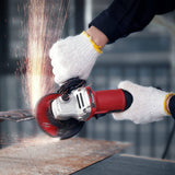 Amoladora angular AVID POWER de 7,5 amperios, 4-1/2 pulgadas con 2 ruedas de molienda, 2 ruedas de corte, disco de láminas y mango auxiliar (rojo oscuro) - DIGVICE MX