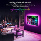 Cozylady Tira de luces LED WiFi de 65.6 pies, tiras de luces LED inteligentes compatibles con Alexa, Google Home, tira de luces LED de sincronización de música RGB inteligente. - DIGVICE MX