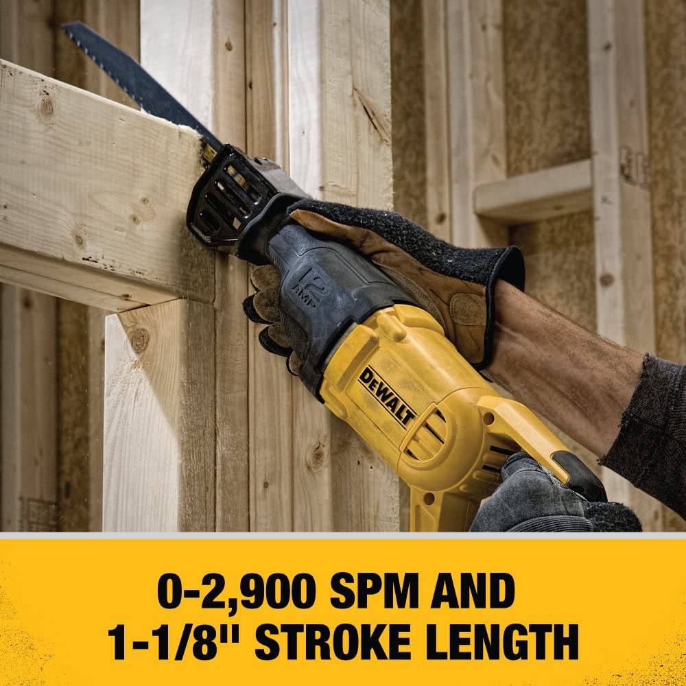 Sierra recíproca DEWALT, con cable, 12 amperios (DWE305) - DIGVICE MX