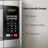 Toshiba - Horno de microondas EM925A5A-SS con modo ECO de encendido/apagado de sonido e iluminación LED, 0.9 Cu. pies/900 W, acero inoxidable - DIGVICE MX