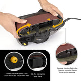 Lijadora de banda Jellas de 3 × 21 pulgadas con bolsa para el polvo, lijadora de 7 amperios con control de velocidad variable, adaptador de aspiradora 2 en 1, cable de alimentación de 10 pies (3 metros) de longitud BS750-SD - DIGVICE MX