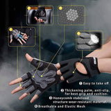 KANSOON Guantes de Entrenamiento Transpirables Esenciales, Levantamiento de Pesas Guantes de Ejercicio de Gimnasio sin Dedos con Espalda Abierta Curvada, para Levantamiento de Pesas, Mujeres y Hombres