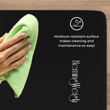HemingWeigh - Esterilla de yoga de 1 pulgada de grosor, extra gruesa, antideslizante, para uso en interiores y exteriores, color negro
