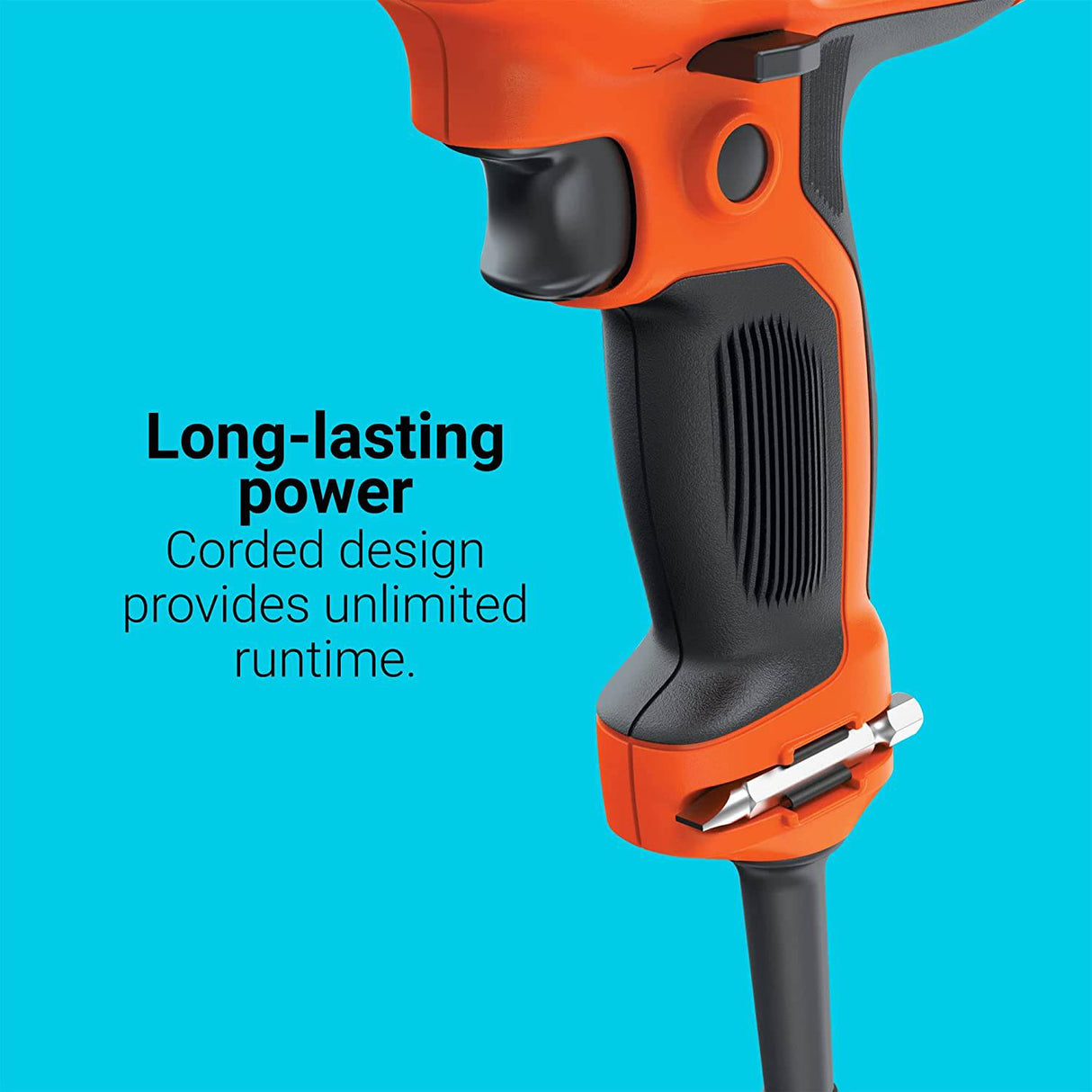 BLACK+DECKER Taladro con cable, 6.0 Amp, 3/8 pulgadas (DR340C) - DIGVICE MX