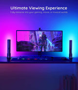Govee LED Smart Light Bars con cámara, RGBIC Smart Backlights, Music Sync Kit funciona con Alexa y Google Assistant, 23 modos preestablecidos DreamView LED Play Light Bar para juegos de 27-45 pulgadas, PC, TV, habitación - DIGVICE MX