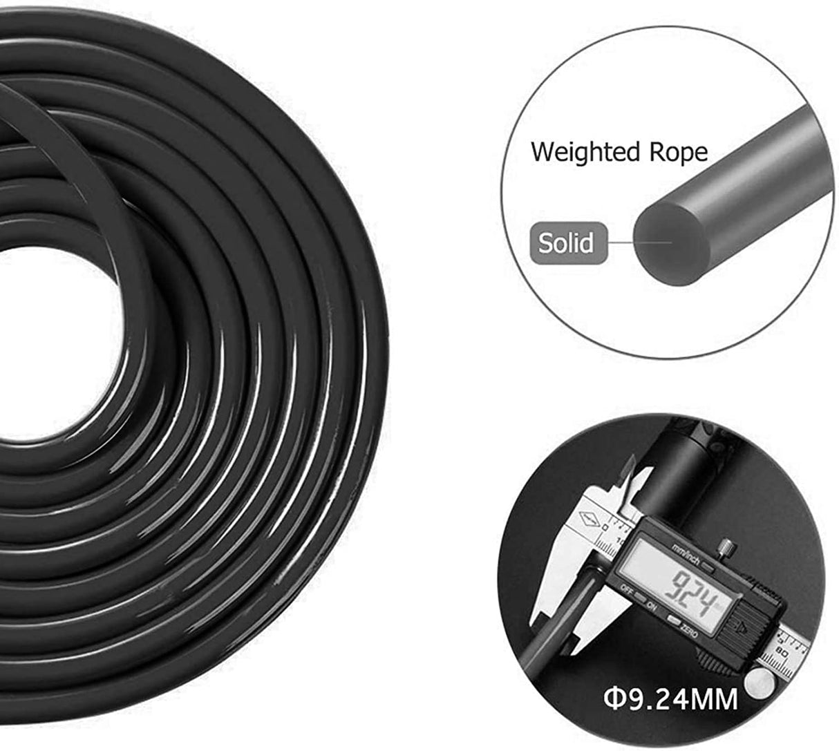 Redify - Cuerda de saltar ponderada para entrenamiento físico (1 libra), cuerda de saltar de velocidad rápida con rodamiento de bolas sin enredos