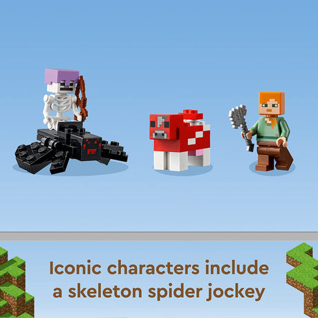 LEGO Minecraft The Mushroom House 21179 Juego de juguetes de construcción para niños, niños y niñas a partir de 8 años (272 piezas)