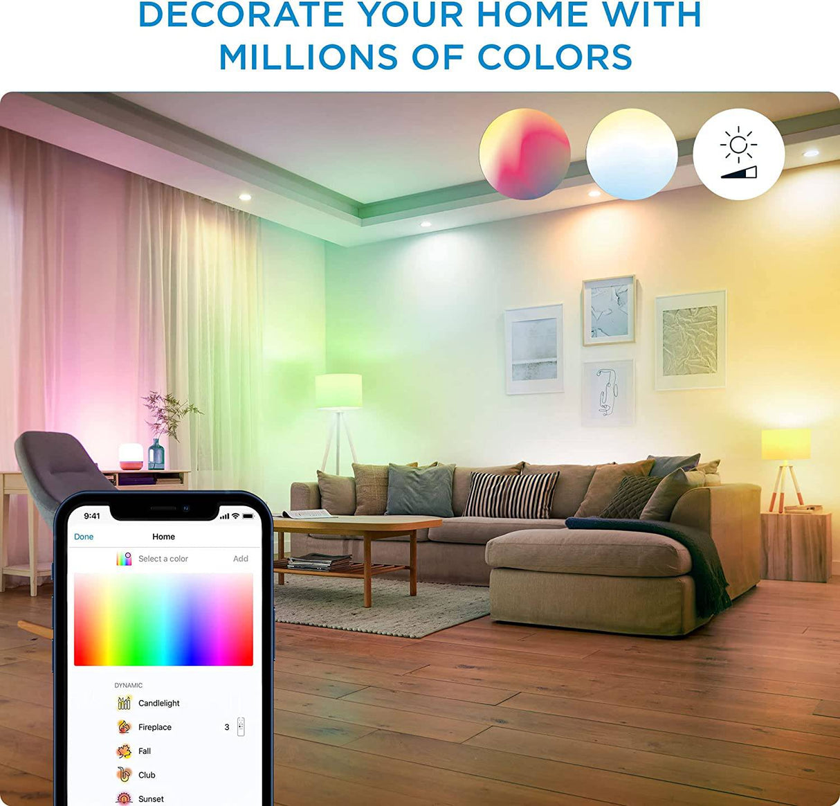 WiZ Connected 9ft Smart WiFi Color LightStrip Base Kit Plus Extension, 16 millones de colores, compatible con Alexa y Google Home Assistant, no requiere concentrador - DIGVICE MX