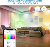 WiZ Connected 9ft Smart WiFi Color LightStrip Base Kit Plus Extension, 16 millones de colores, compatible con Alexa y Google Home Assistant, no requiere concentrador - DIGVICE MX